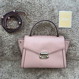 NWT Michael Kors Medium Whitney Satchel in Fawn With Dust Bag